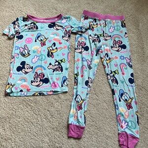 Little Sleepies Disney Minnie & Friends Pajamas (SS & Pants) 4T